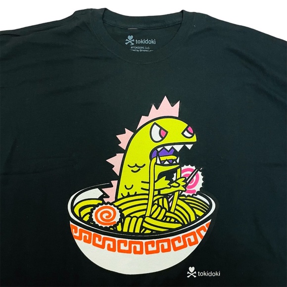 NEW Tokidoki Kaiju Tokimon Monster Ramen Bowl T-Shirt Men’s 2XL Tee Top Rare NWT - Picture 3 of 4
